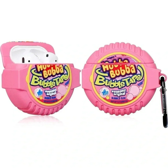Hubba Bubba Gum pink silicone protective case / AirPods  3 - Picture 1 of 4